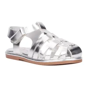 Olivia Miller Girl's Magical Toddler Ankle Strap Sandals - 5, SILVER