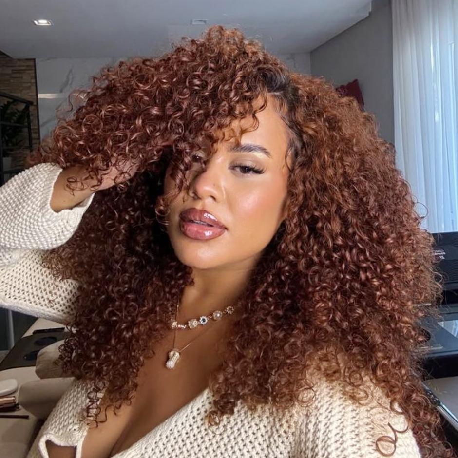 FORGIRL FOREVER Wear And Go Glueless Wig 7x5 Pre Cut Bleached Knots Afro Kinky Curly Wig Lace Front Human Hair Wigs #4 Chocolate Brown Kinky Curly Glueless Wig