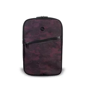 Urban 2.0 Red Wine Camo 100% Smell Proof Backpack with Front Zipper Pocket for