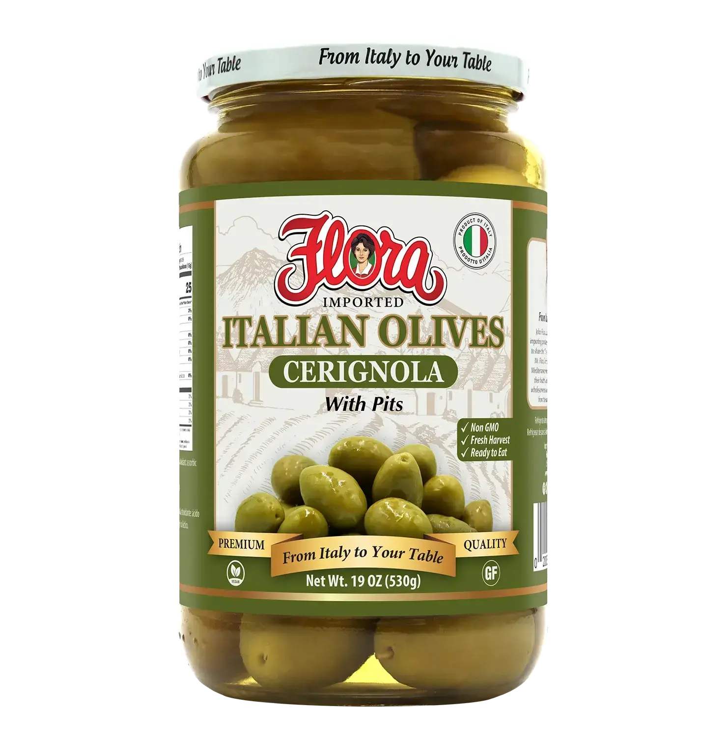 Cerignola Olives - With Pits - 19 oz