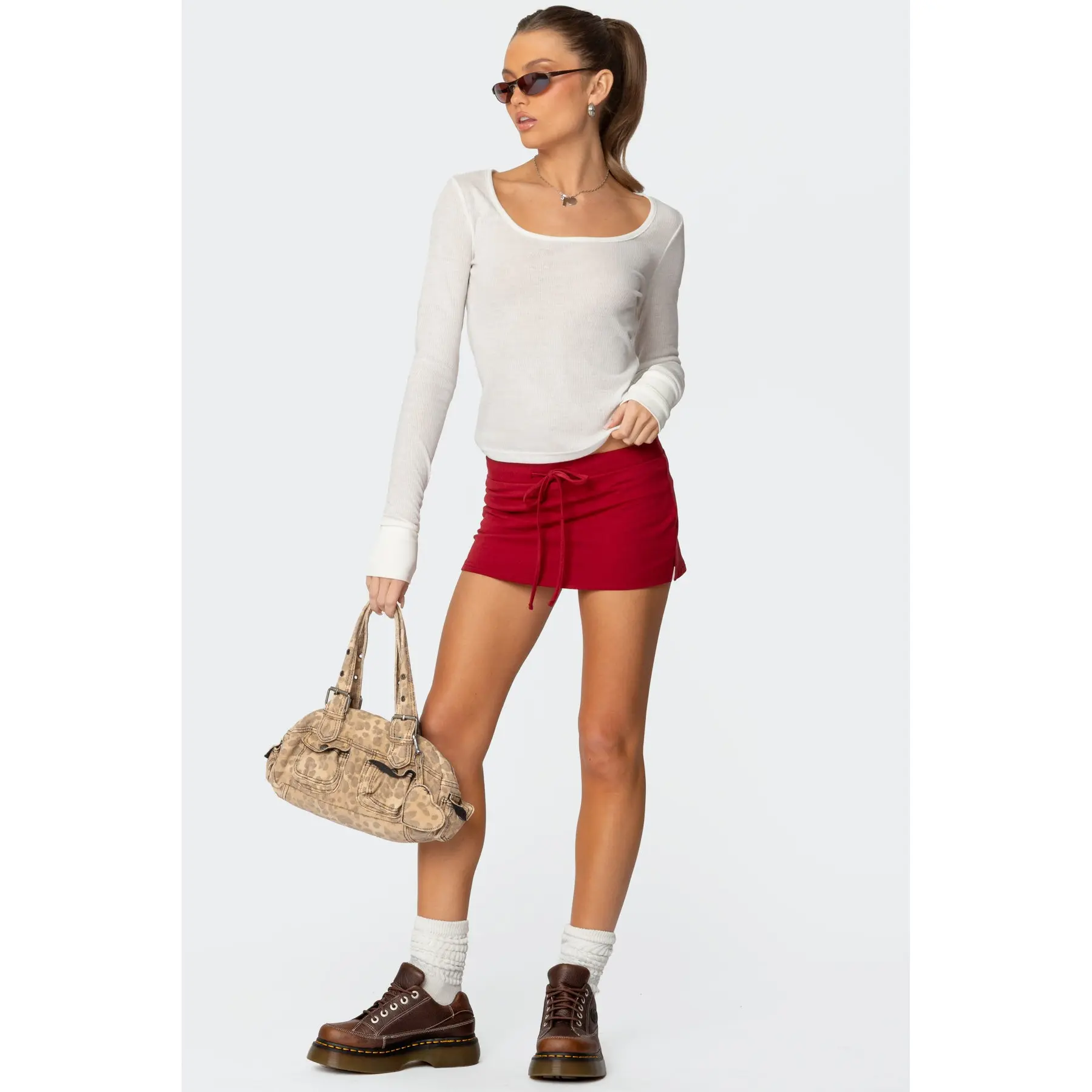 Bayside Slitted Micro Skort