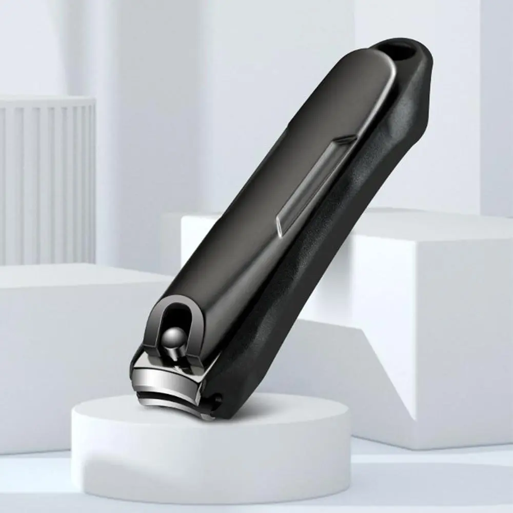 Nail Clipper with Comfort Grip Nail Catcher - Chrome Plated Toenails Clippers Nail Cutter Catches Clippings Sharp Sturdy Trimmer
