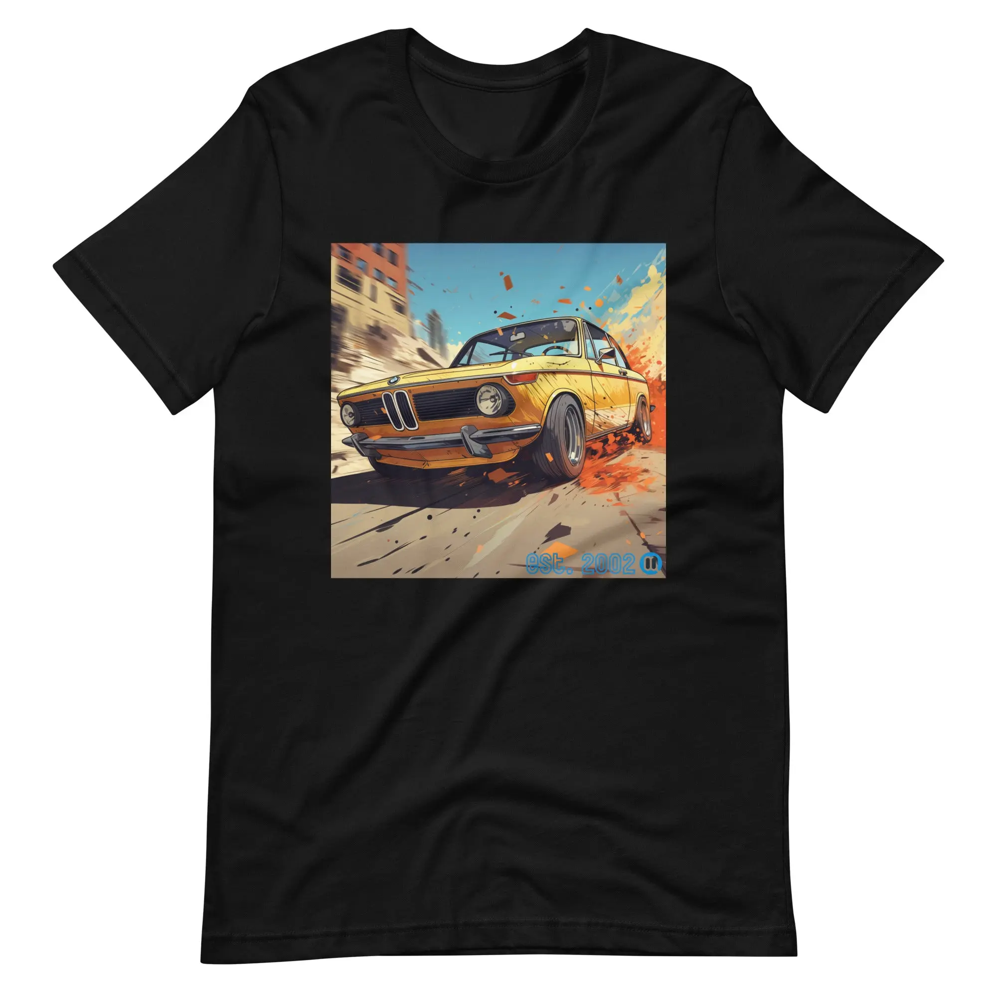 BMW 2002 Racing Through the Streets Classic Cotton T-Shirt