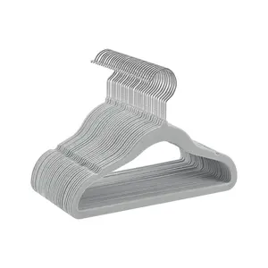 Pack of 30 Velvet Baby Hangers Dove Gray