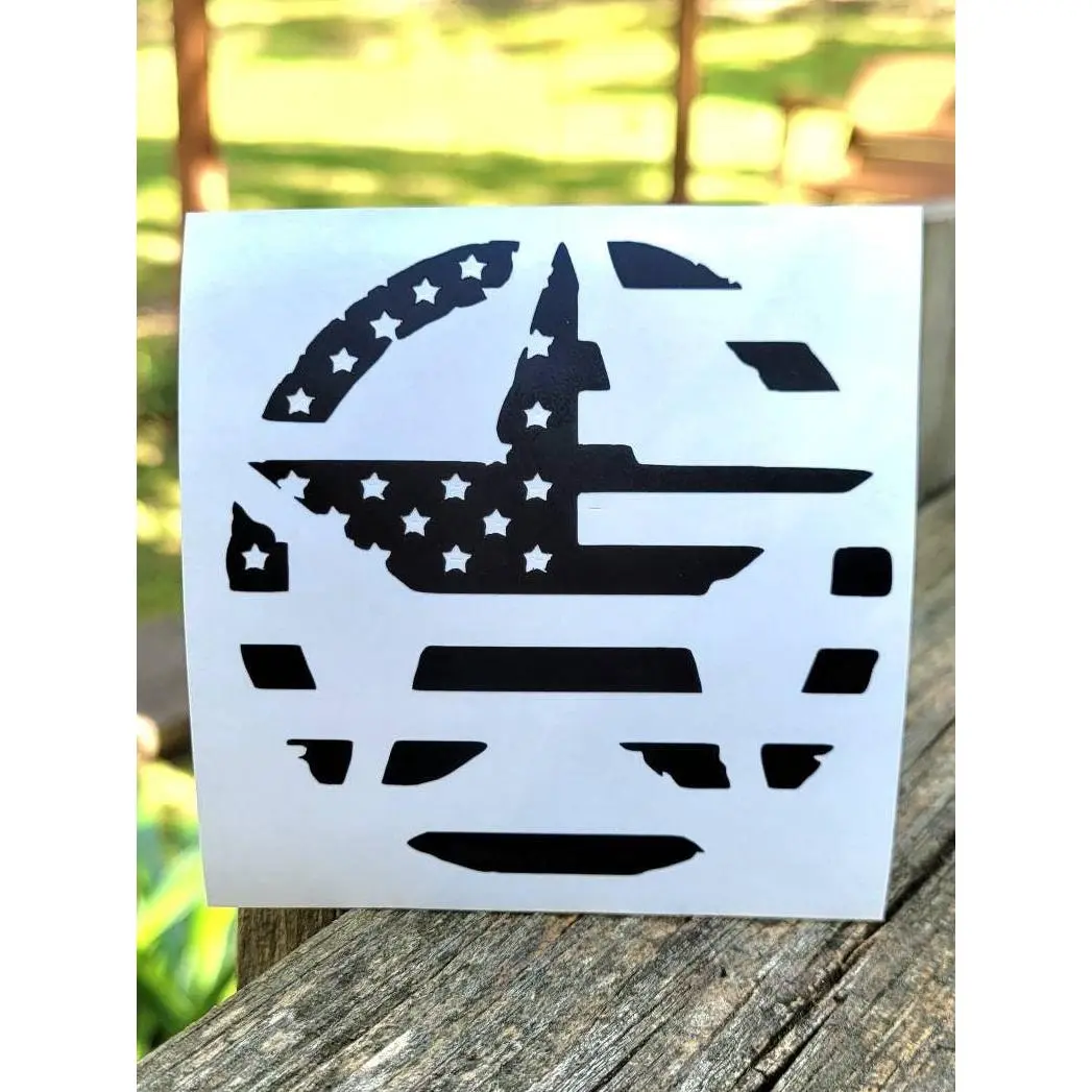 American Flag Star Vinyl Decal for Car, Truck, RV, Trailer, Camper