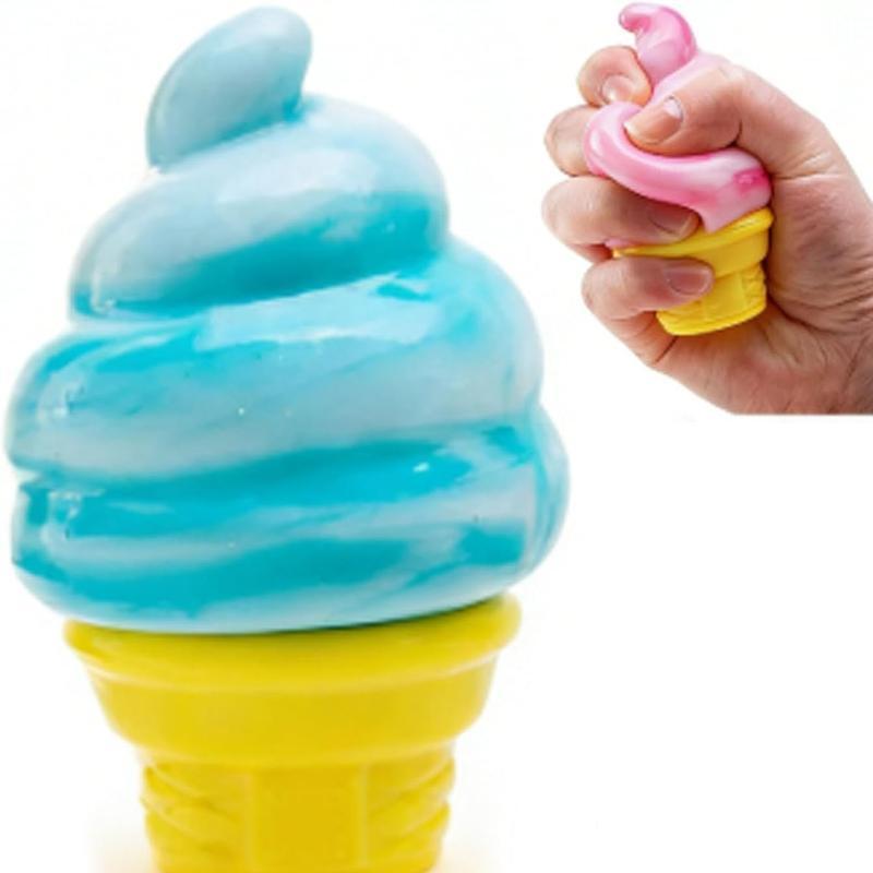 NeeDoh Ice Cream Squeeze Squishy, Ice Cream Squishy, 2026 New Ultra Soft Sensory Squeeze Toy Slow Rise, Easter Basket Stuffers Party Favors for Anxiety Relief