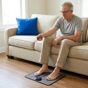 Foot Massage Mat, 8 Modes 19 Levels Adjustable Foot Massage Pad for Daily Comfort and Relax-2703 Foot Roller