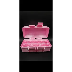 “Pink Ranger” edition -  3ml (50 or 100 vials) - Peptide Storage Container - Secure Stylish Protection Plastic Box Organizer for Peptides GLP-1s - Fits Vials Up to 17mm Diameter
