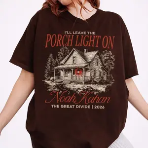 Comfort Colors Noah Kahan Shirt, Porchlight Tour Tee, Music Lover Gift