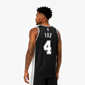 Fox #4 Finals San Antonio Basketball Fan Mesh Tank Top, Streetwear Sports Jersey