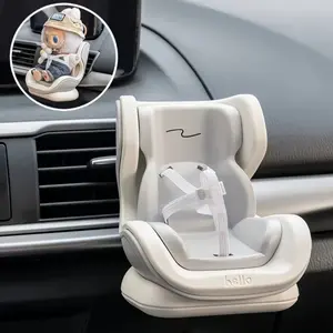 Car Seat Safety Doll Car Accessories Decorative Ornaments Cartoon Toy Car Seat Air Vent Decorations Cute Car Ornaments & Pendants Automotive Decor Mini Car Seat Pet Model Vent Ornaments Air Vent Decorative Devices Car Seat Accessories