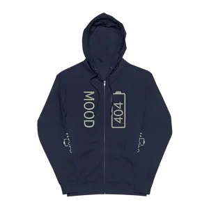 404 Mood Zip Hoodie | System Update Required Tech Graphic