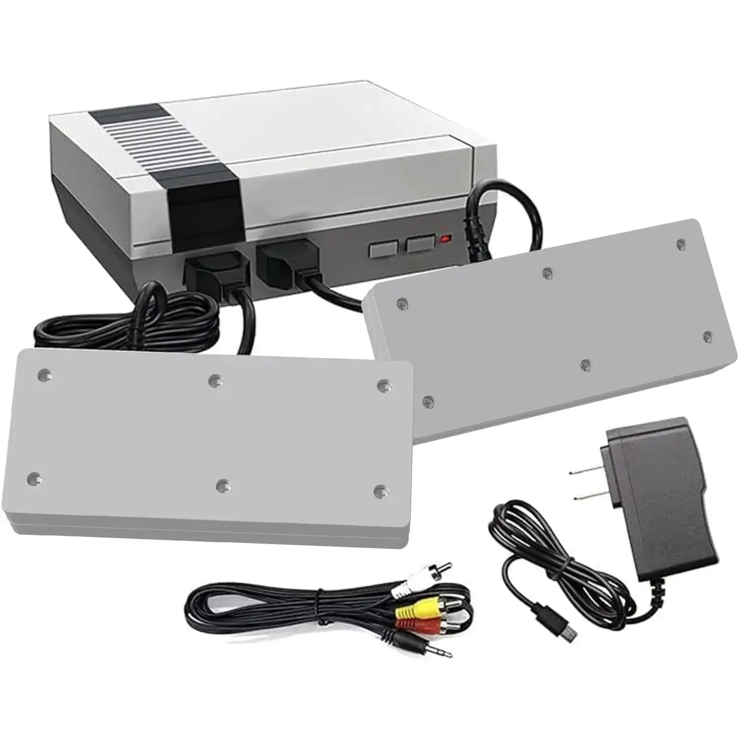 Retro gaming console, mini video game console, 620 classic games, plug-and-play TV game console with AV output, 8-bit video game system with classic games, Christmas/birthday/Thanksgiving/Valentine's Day, Halloween gift retro dual-game console