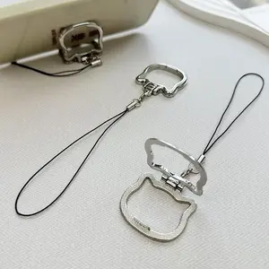 Metal Phone Holder Convenient Pendant Necklace Style Car Mount Portable Grip