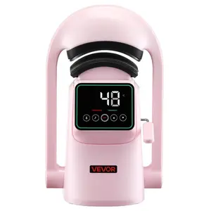 VEVOR Auto Hat Heat Press Machine, with 2pcs Interchangeable Platens, Automatic Open and Release, Touchscreen for Precise Time and Temperature Control, Heat Transfer Printing for Caps, Hats, Green