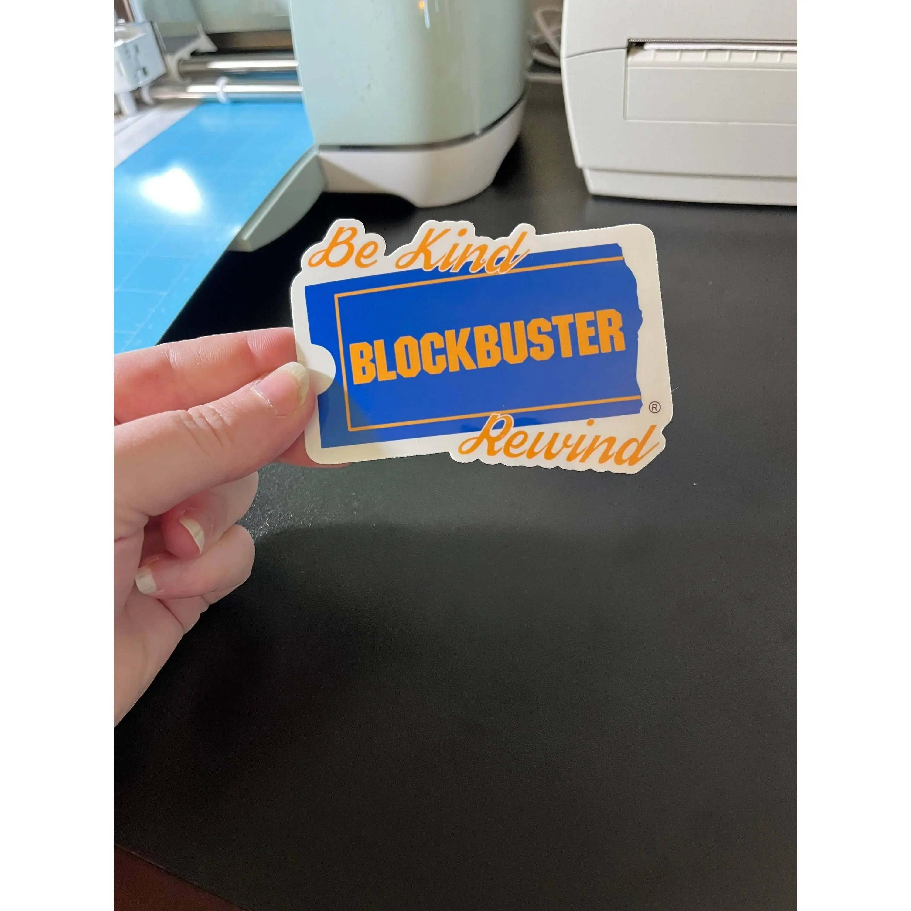 Be Kind Rewind, Blockbuster Vinyl Sticker