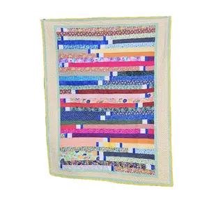 Handmade Quilt. Rainbow Stroll 56 x 72