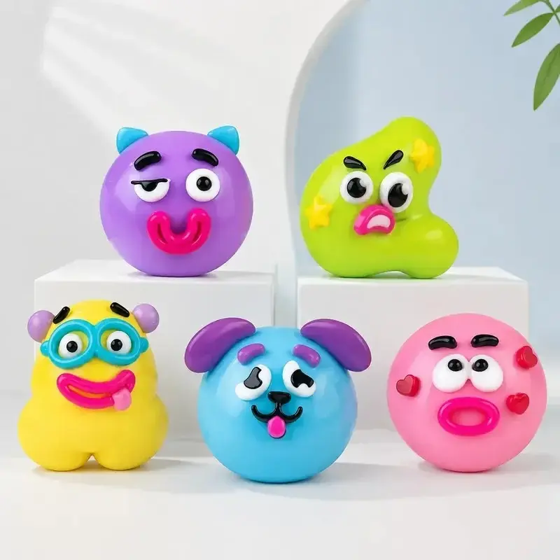 Smushers Squishy Funny Curiosities Dog Face Swap Squishy Toy for Stress Relief Anxiety Reduction Soft Moldable Cute Slow Rise
