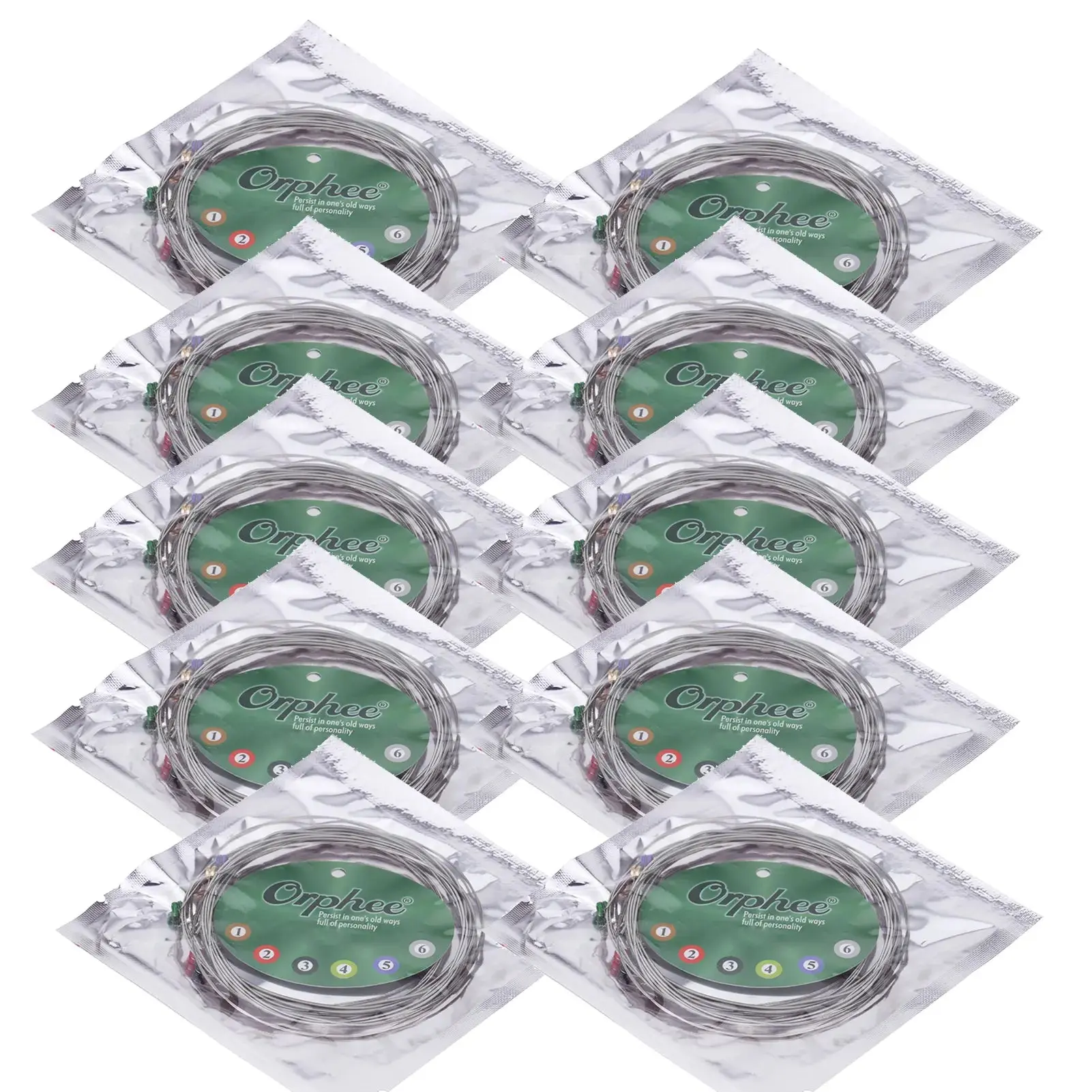 Professional Orphee RX15 Electric Guitar Strings – Super Light (10 Sets)