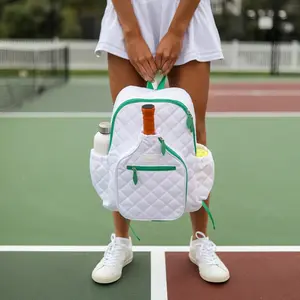 Ame & Lulu Pickleball Time Backpack – Structured Nylon, Paddle Pocket & Court-Ready Gear