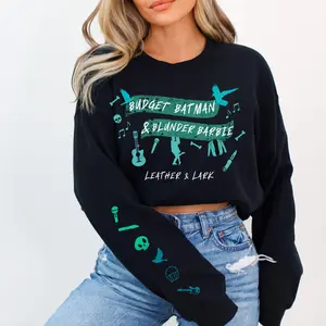 Leather & Lark Sleeve Printed Sweatshirt, Butcher and Blackbird, Brynne Weaver, Smut Gift, Book Sweatshirt, Dark Romance, Morally Grey, Romantasy