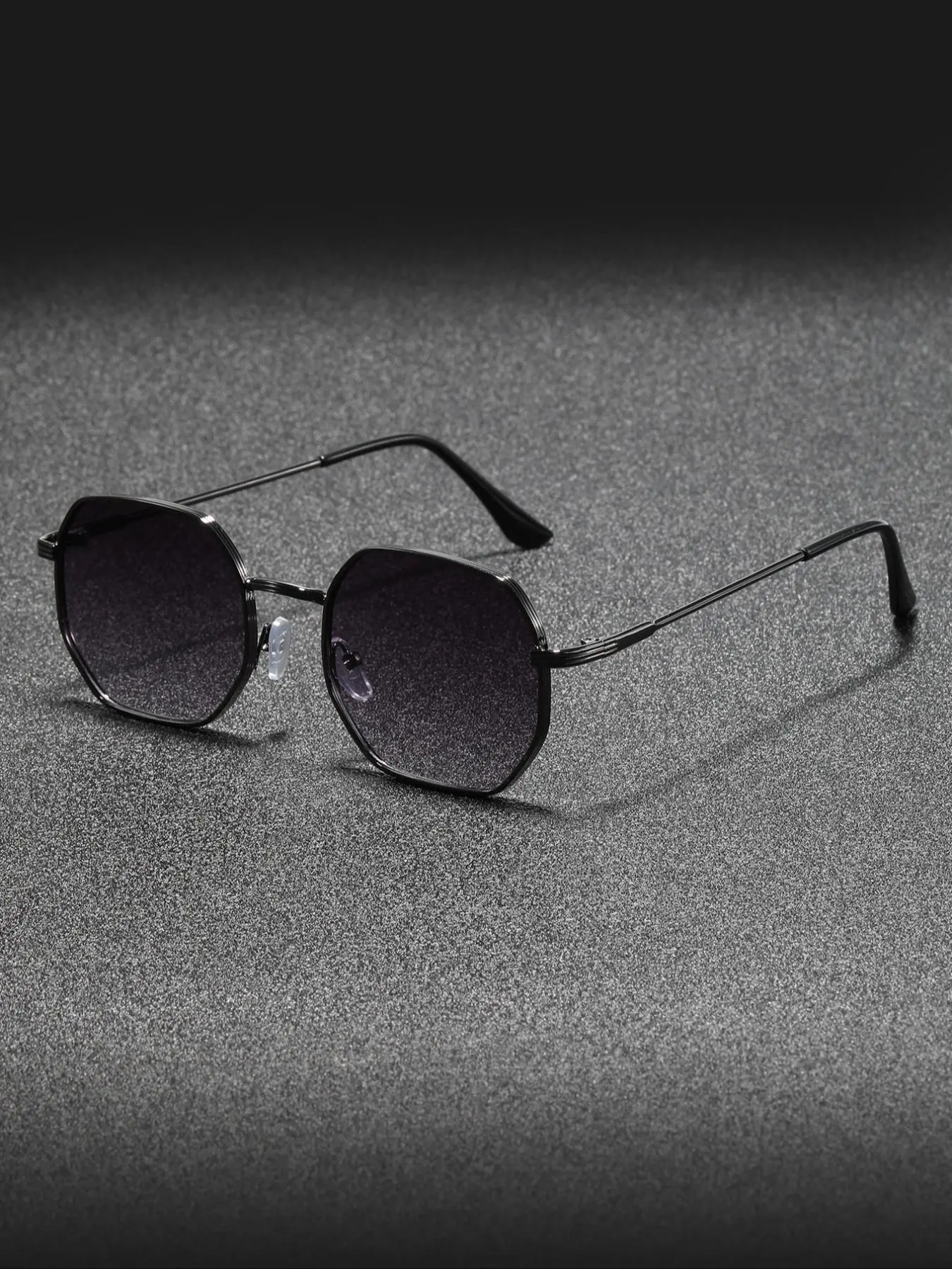 Unisex Vintage Geometric Frame Glasses, Trendy Casual Glasses for Everyday Use, Fashion Accessories for Outdoor Activities