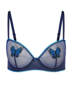 Alyshia Animal Blue 2 Plus Bra