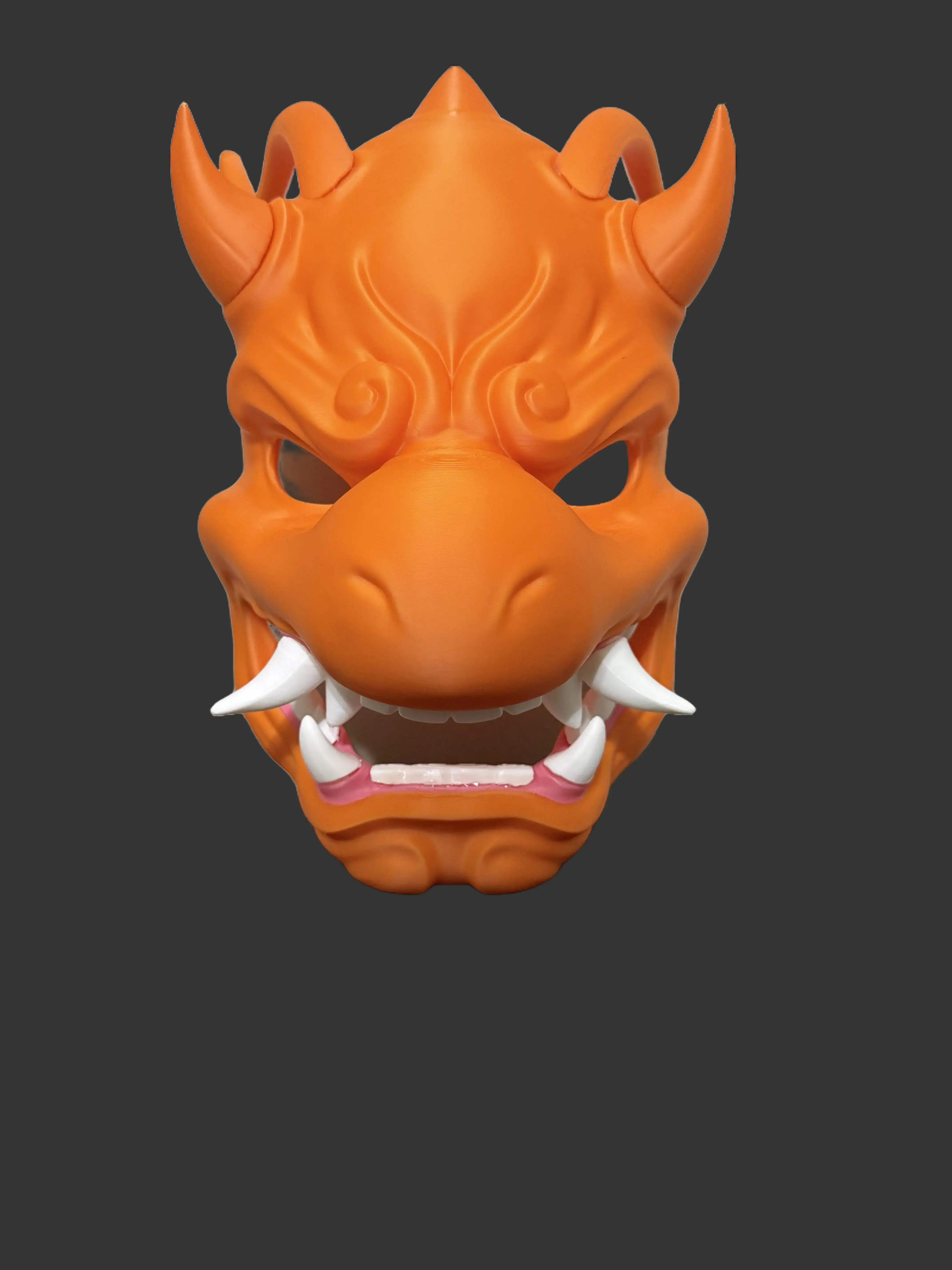 Dragonite Menpo Mask - 3D Full-Color Printed Japanese Samurai Ghost Anime Cosplay Prop, Comfortable Lightweight Room Accessory, Festive Party Accessory, Gift, Accessories, Room Accessories