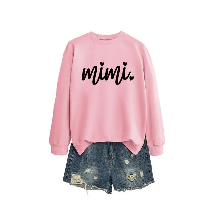 pink hoodie（Black font）