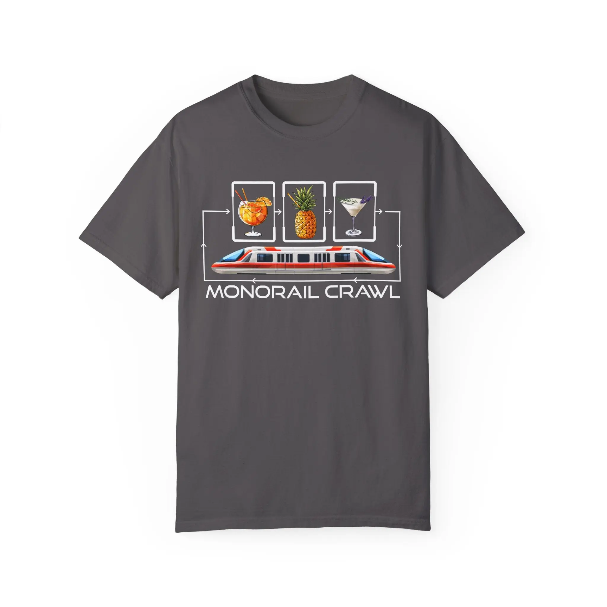 Day Drinkers Monorail Crawl Mixology: Resort Hop T-Shirt