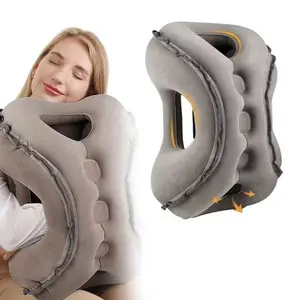 Inflatable Travel Pillow, 1 Count Portable Sleeping U-shaped Neck Pillow, Multifunction Neck for Travel Office Airplane and Home Use