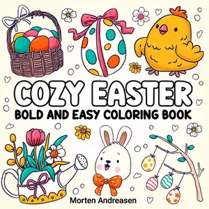Cozy Easter Coloring Book: Bold and Easy: For all ages