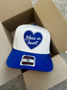 Coastal Cowgirl Bless Your Heart Patch Royal Blue Trucker Country Hat