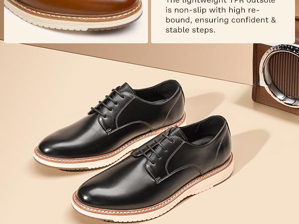 Bruno Marc Men's Crossflex Casual Dress Shoes Business Formal Oxfords