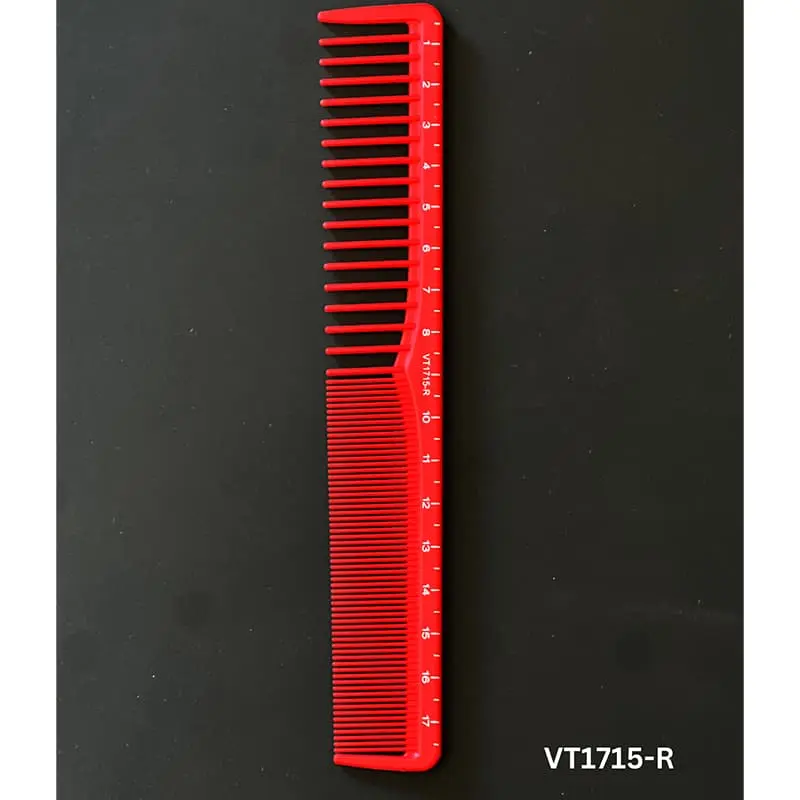 Vincent Professional Red Ceramic Comb Kenny Duncan Collection VT1715-R