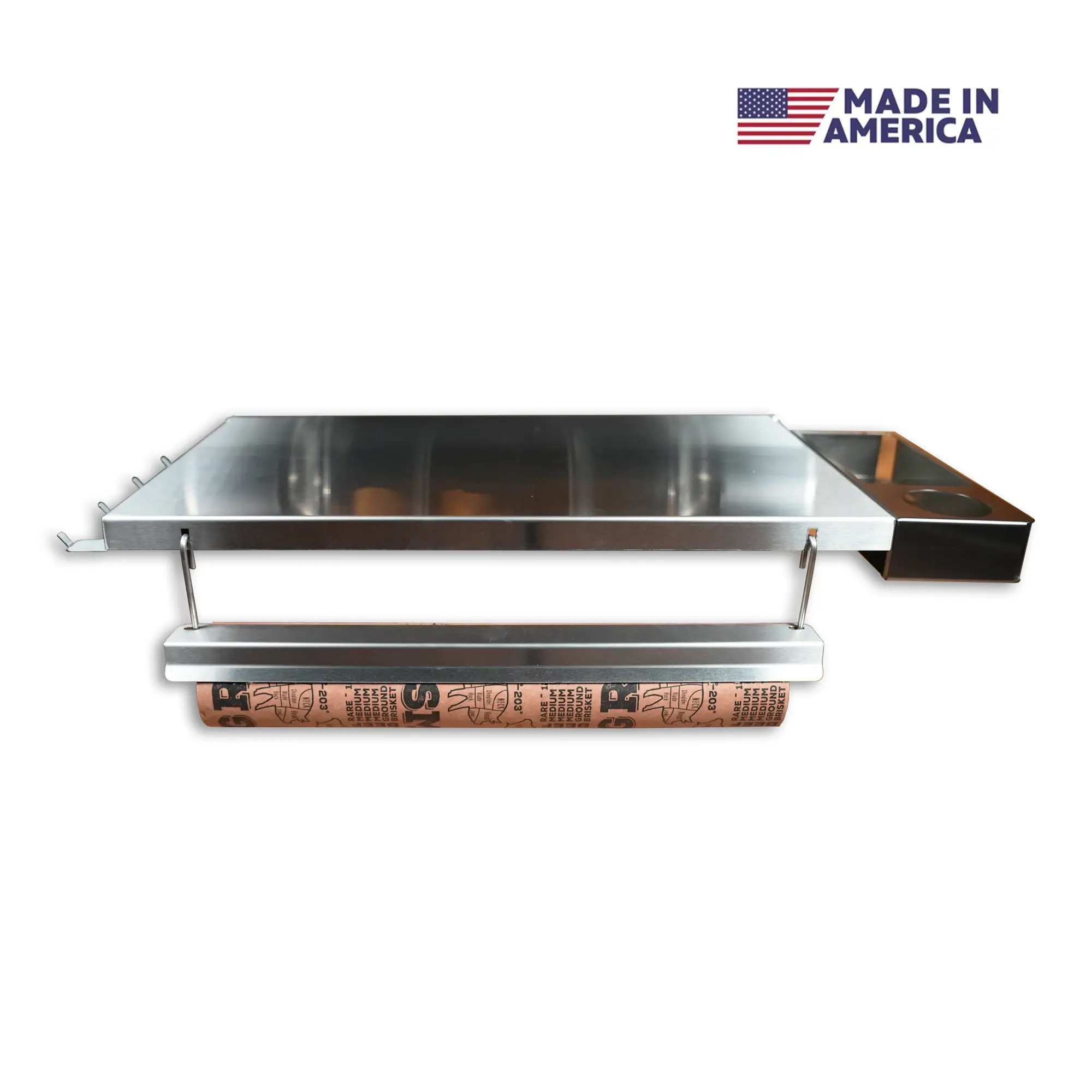 Tactical Stainless Folding Front Shelf for Traeger Pro 34