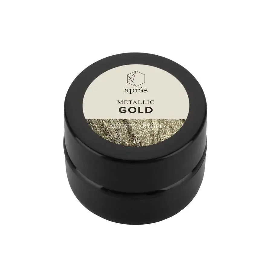 Metallic Art Gel Polish, 3-Color Highly Pigmented Set, Mixable for Custom DIY Designs and At-Home Gel Nails, Nail Polish, Gel Nails At Home