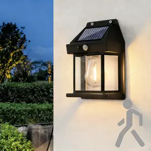 Solar Powered LED Outdoor Wall Light Fixture, Motion Sensor Activated, Durable Waterproof Design, Solar Outdoor Lights, Perfect for Garden Pathway & Yard Decor