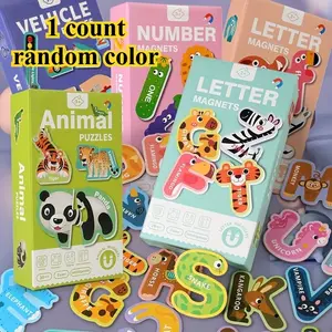 Magnetic Puzzle Refrigerator Stickers Toy, Interactive Learning and Fun for Kids, Perfect Educational Gift for Preschoolers