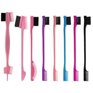 8 Pieces Hair Styling Comb Set Edge Control Teasing Brush Hair Comb for Edges & Back Brushing, Combing, Slicking for Women Double Sided Edge Comb for All Hair Styles outdoorfun Black Cherry Pre-Cut Blow Out Wig Easy Stretch Ponytail Extension
