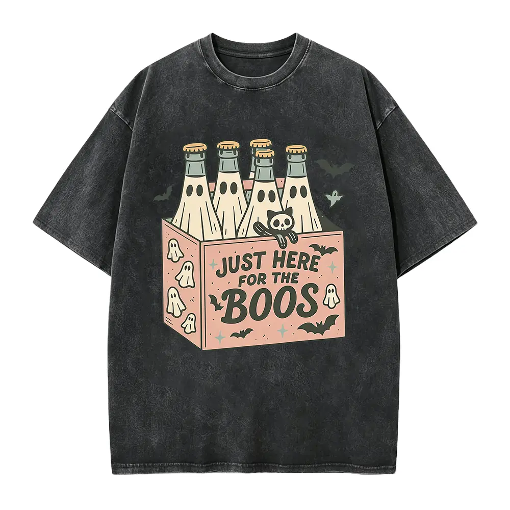 Just Here For The Boos Shirt, Halloween Drinking Shirt, Halloween Party Shirt, Halloween Beer Shirt, Halloween Ghost Shirt