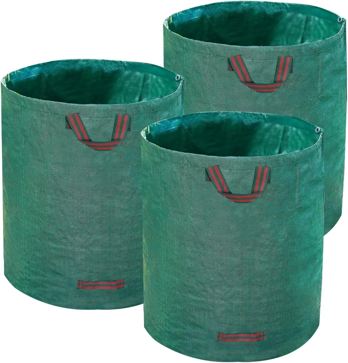GJANSH Reusable Yard Waste Bags, 3 Packs 72 Gallons Lawn and Leaf Garden Bags with Reinforced Carry Handles Heavy Duty Garden Waste Bags Camping Yard Recycling Trash Bags for Debris Leaves Grass