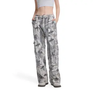 PinkyMoor Women's Cargo Camouflage Pants – Straight Leg, Mid/Low Rise, Available in Plus and Regular Sizes, Breathable, Stylish Outdoor Cargo Pants