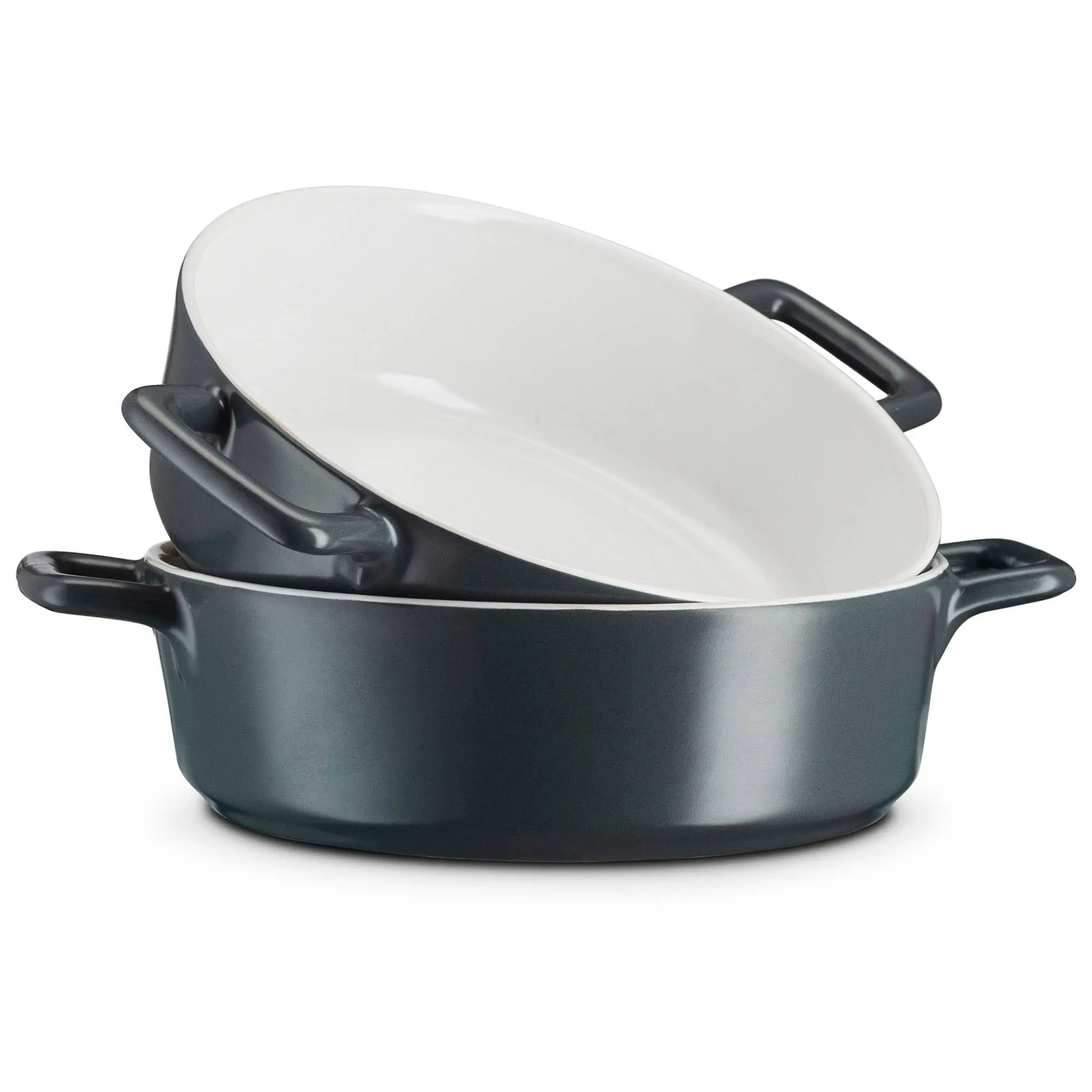 Kook Small Ceramic Casserole Dishes, Set of 2