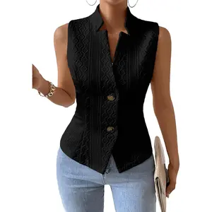 Mina Self Women's 2026 Summer Sleeveless Vest - Lightweight Knit Stretchy Trendy Casual Work Office Slim Fully Lined Tops