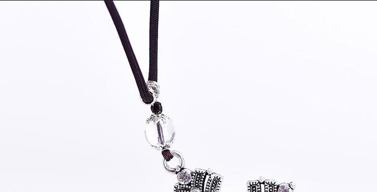 Alloy Crystal Diamond Pendant, Cross Car Ornament, Peace Pendant, Car Interior Decoration