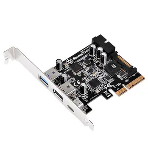 Silver Stone Technologies  USB 3.1 & 3.0 Pcie Card with External Type C & Internal 19 Pin Connector