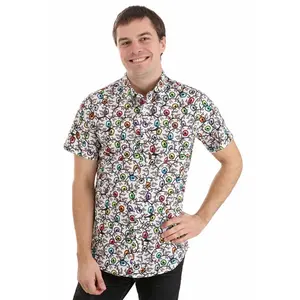 All the Eyeballs Adult Button-Up Shirt