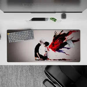 [SALE UP TO 30%]Tokyo Ghoul - Anime Desk Mat - Crimson Chaos Whisper, Mouse Pad for Anime Fan, Gaming Desk Accessories, Large Computer Pad, Desk Decor