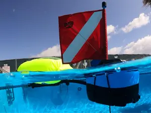 BLU3 Nomad Mini Battery-Powered Tankless Dive System 15ft Depth Rating for Boat Hull Cleaning, Treasure and Fossil Hunting, Shallow Water and Pool Diving